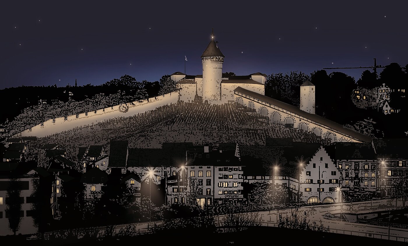 Visualisierung Munotbeleuchtung
