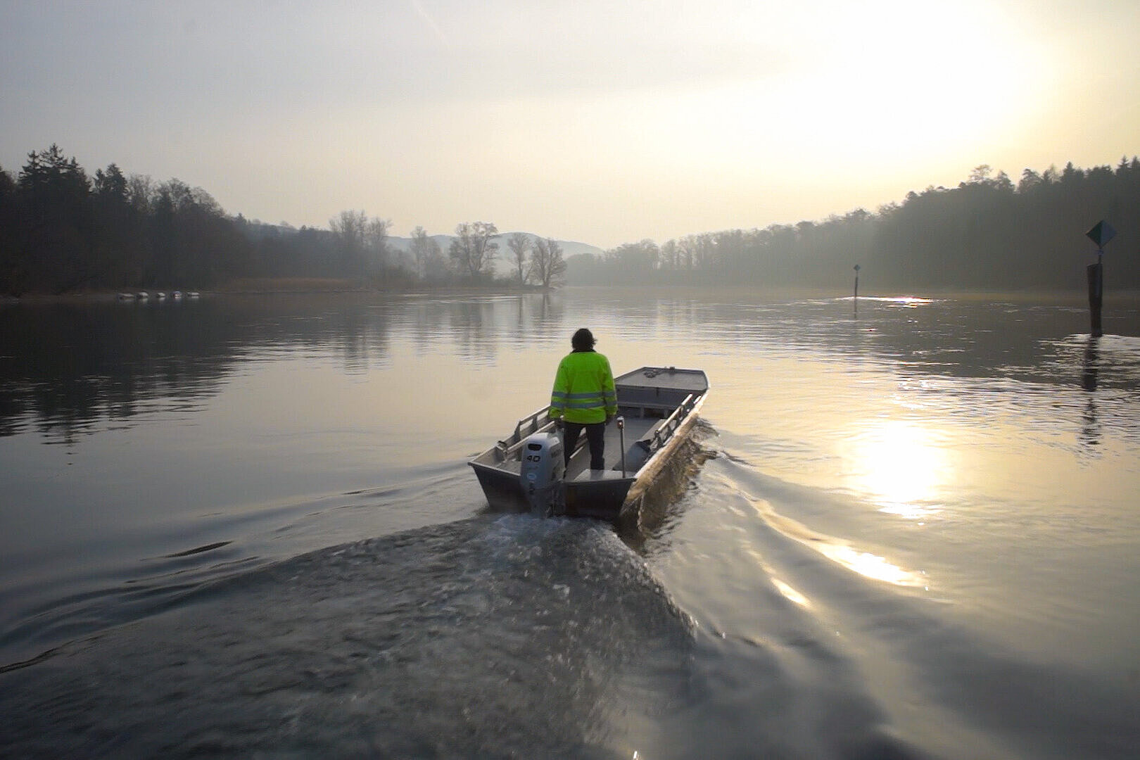 Natur & Ökologie Boot auf Rhein