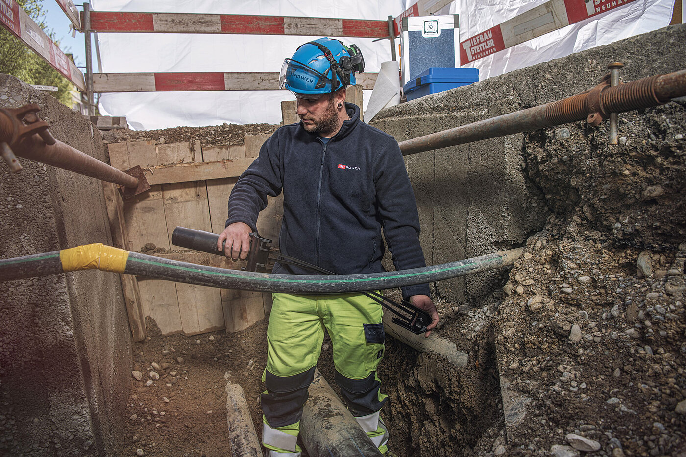 Rohrnetzmonteur Baustelle SH&nbsp;POWER